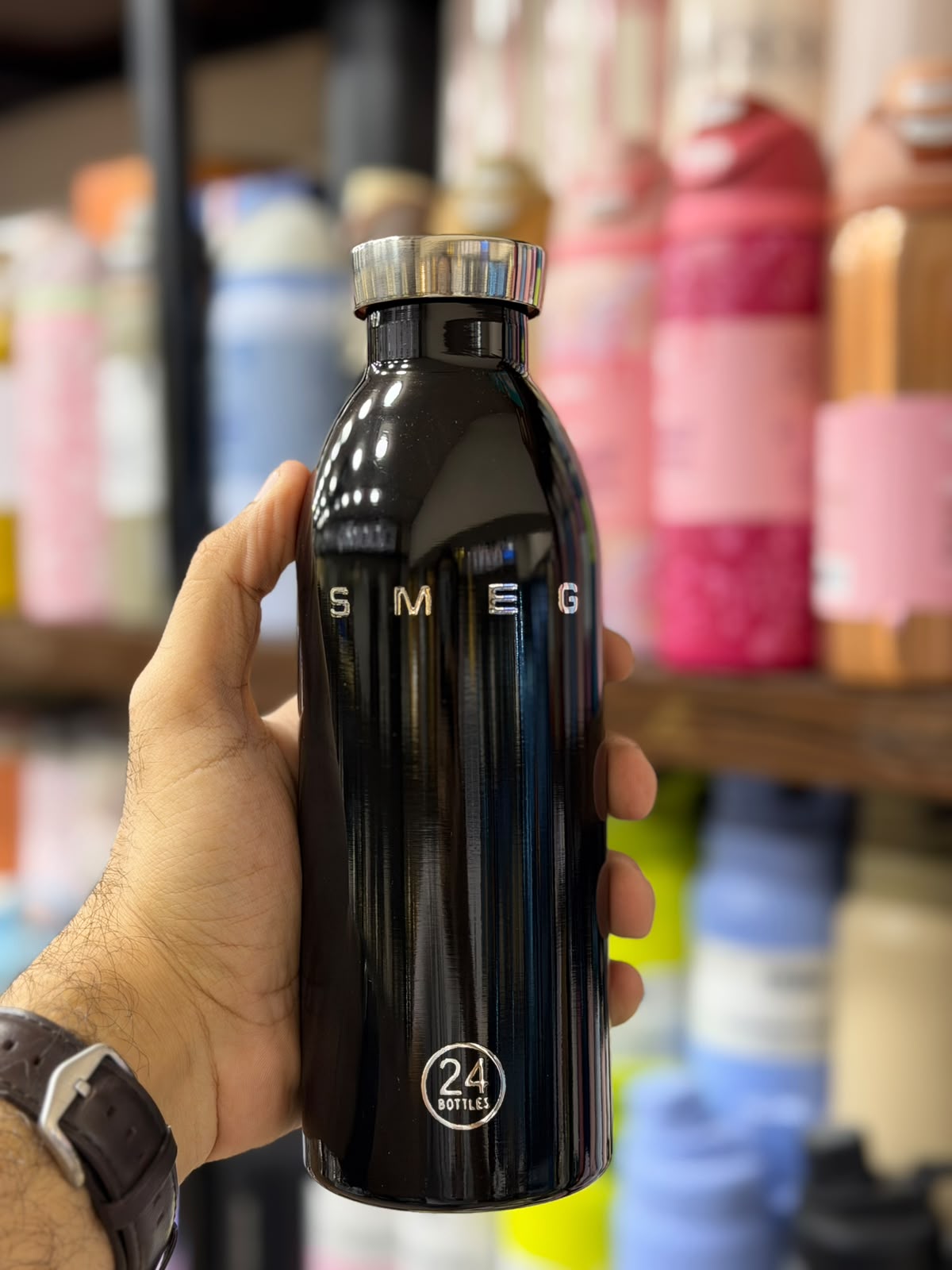 SMEG x 24Bottles 50’s Style Insulated Stainless Steel Bottles
