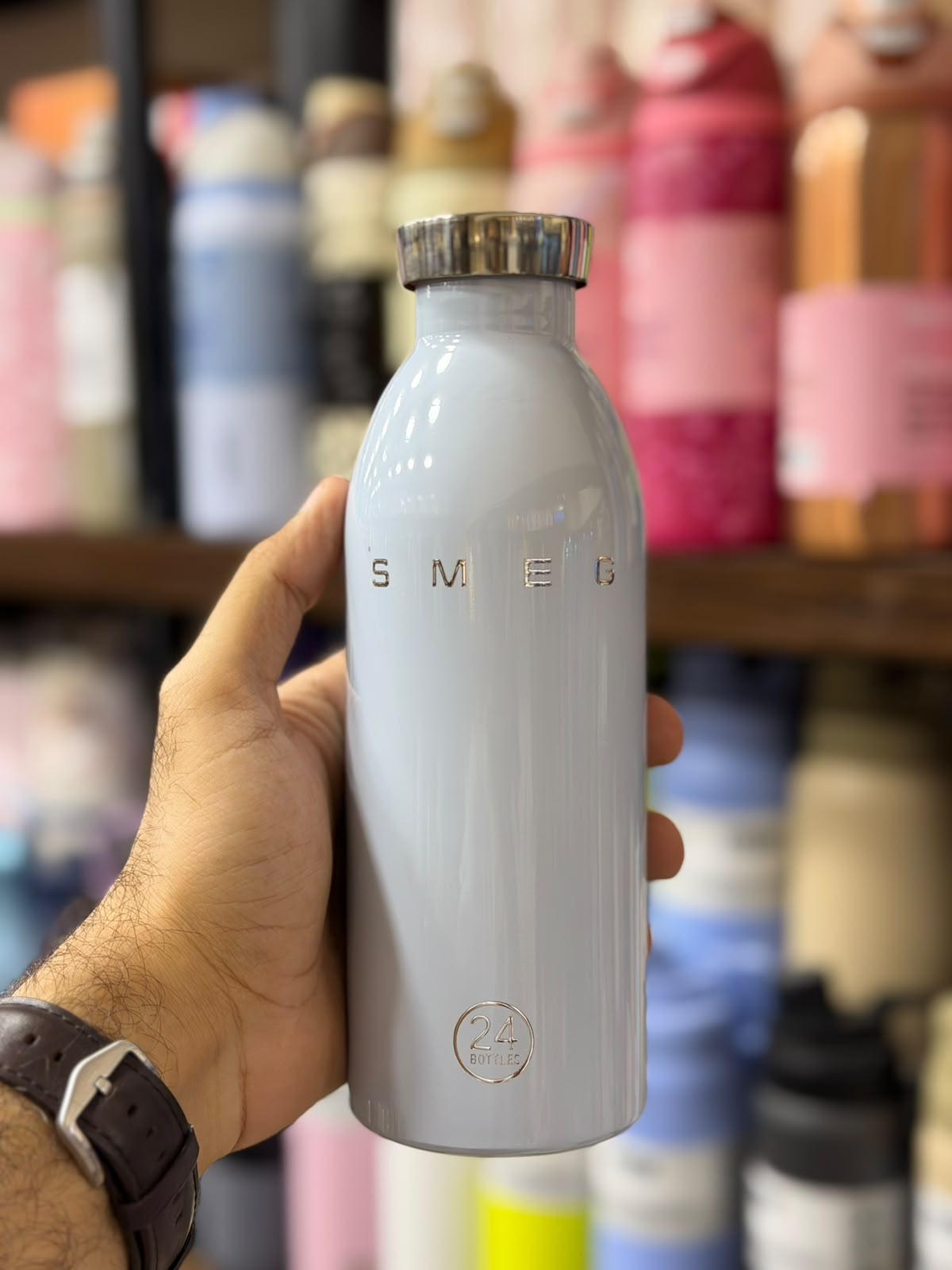 SMEG x 24Bottles 50’s Style Insulated Stainless Steel Bottles