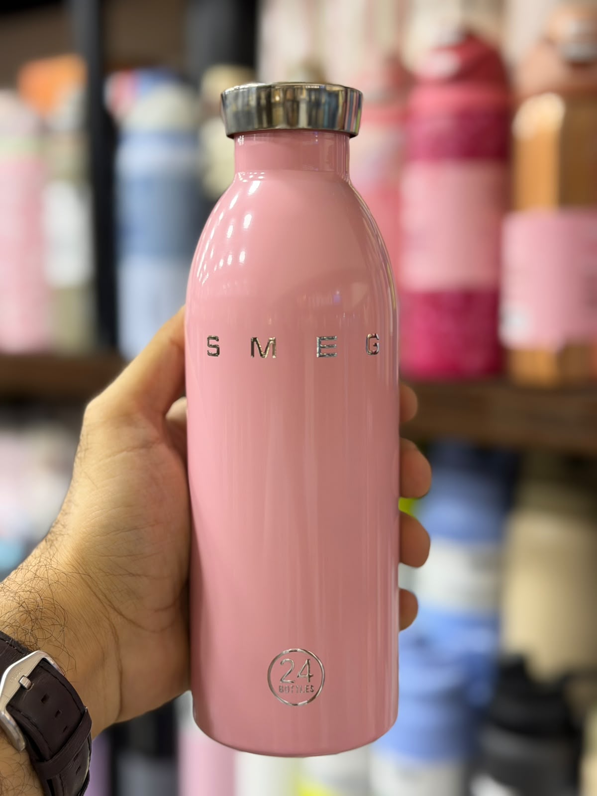 SMEG x 24Bottles 50’s Style Insulated Stainless Steel Bottles